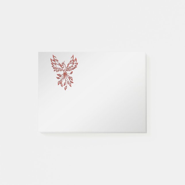 Flight of A Phoenix Silver Post-it Notes (Front)