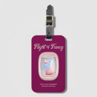 Flight of Fancy-Pigs Flying Past Airplane Window
