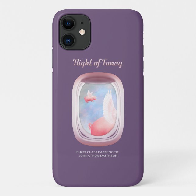 Flight of Fancy-Where Pigs Fly Case-Mate iPhone Ca Case (Back)