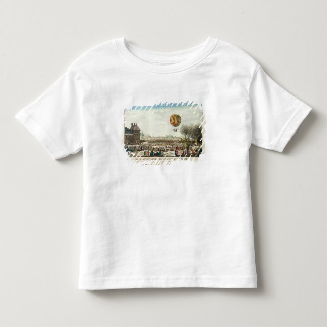 Flight of Jacques Charles  and Nicholas Robert Toddler T-Shirt (Front)