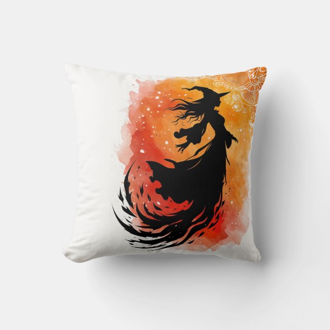 Flight Of The Ember Shadow-No Text Throw Pillow (Front)