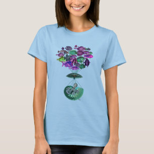 Flight Of The Fish Hot Air Balloon T-Shirt