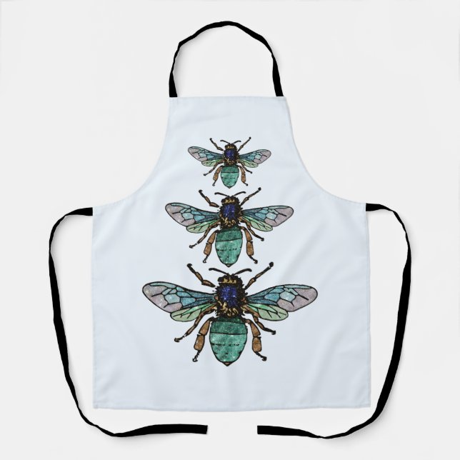 Flight of the glitter bees apron (Front)