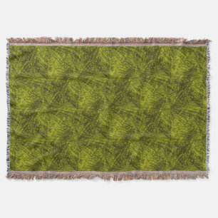 Flight of the green rosella abstract pattern throw blanket
