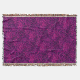 Flight of the purple parrot abstract pattern throw