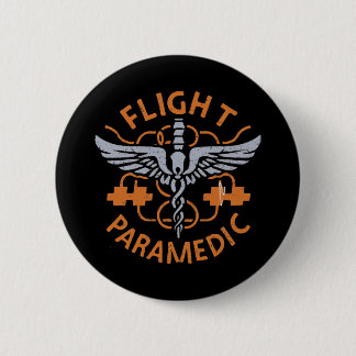 Flight paramedic 6 cm round badge