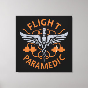 Flight paramedic canvas print