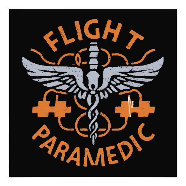 Flight paramedic photo print (Front)