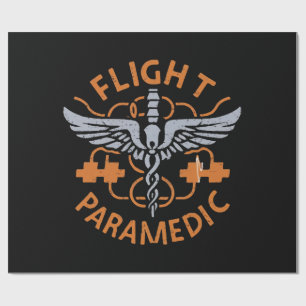 Flight paramedic wrapping paper