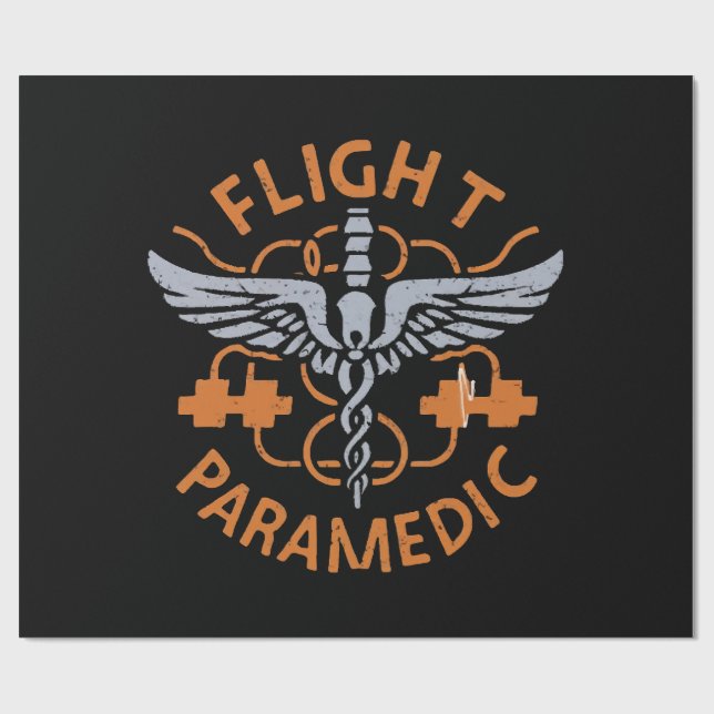 Flight paramedic wrapping paper (Flat)
