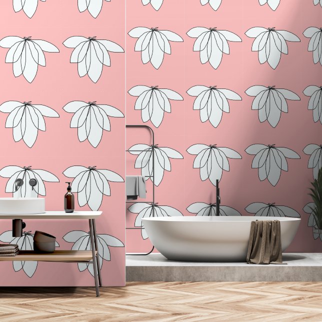 FLIGHT Peach     Wallpaper (Bathroom)