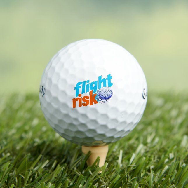 Flight Risk Golf Ball - Bold Graphic Design (Insitu Tee)