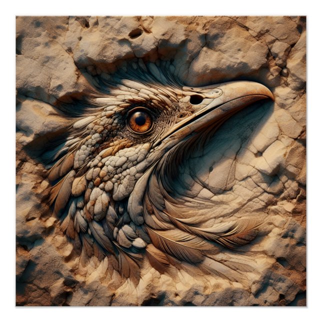 Flight Through the Sands of Time - Abstract Art Poster (Front)