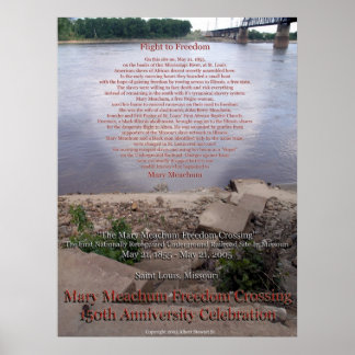 "Flight To Freedom" by Albert Stewart, Sr. Poster