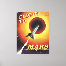 Flight To Mars! vintage sci-fi poster