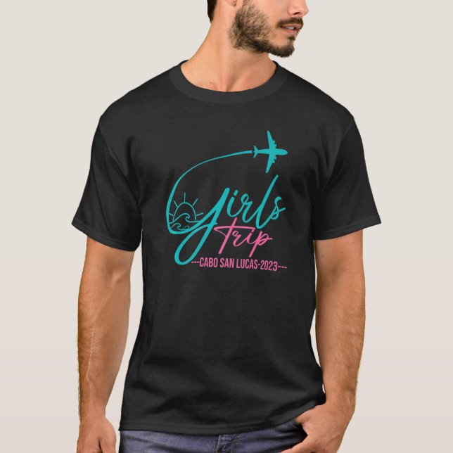 Flight Travel Cabo San Lucas Mexico Matching Girls T-Shirt (Front)