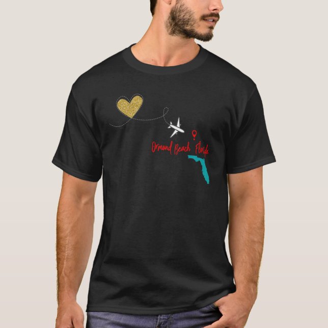 Flight Travel Ormond Beach Florida Family Friends  T-Shirt (Front)