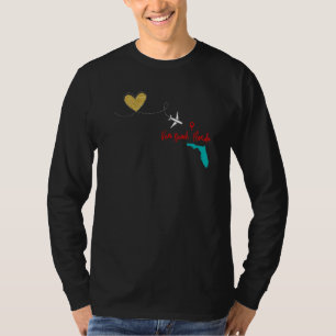 Flight Travel Vero Beach Florida Family Friends Gr T-Shirt