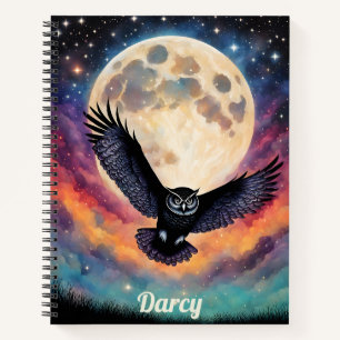 Flight Under a Full Moon Notebook