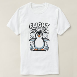 Flight Was Never an Option Funny Penguin T-Shirt