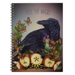 Flights of Fantasy Raven Faery Art Notebook