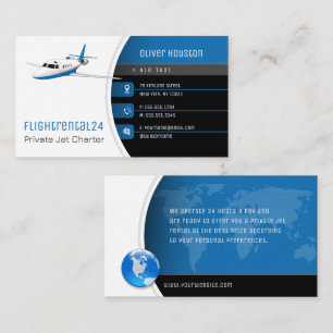 Fligt Rental   Flight Taxi Business Card
