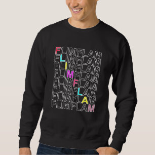 Flim Flam Funny Flamingo Sweatshirt