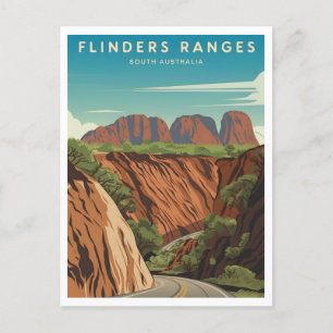 Flinders Ranges South Australia Vintage Postcard