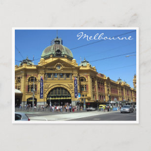flinders stations melb postcard