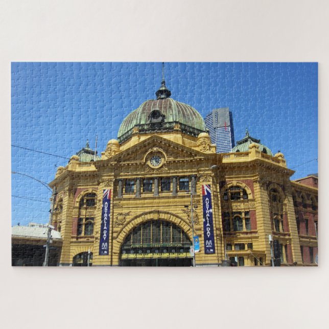 flinders street station melbourne jigsaw puzzle (Horizontal)