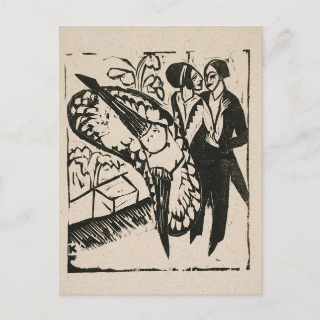 Fling Dancers, Kirchner Postcard (Front)