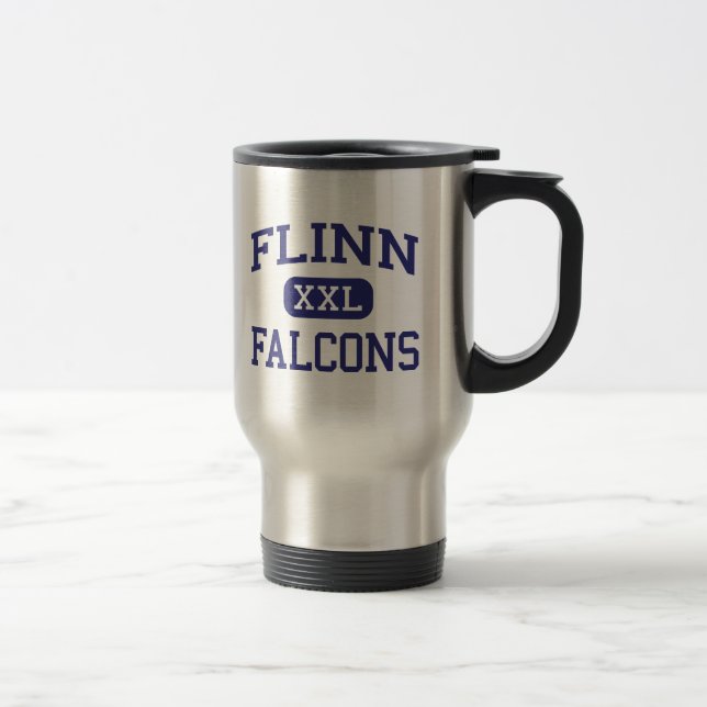 Flinn Falcons Middle Rockford Illinois Travel Mug (Right)