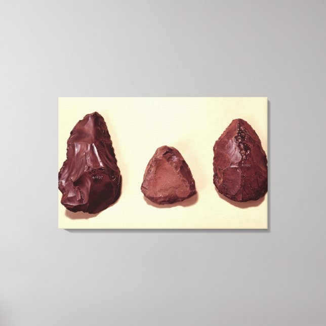 Flint axe heads canvas print (Front)