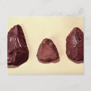 Flint axe heads postcard
