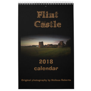 Flint castle north Wales calendar 2018