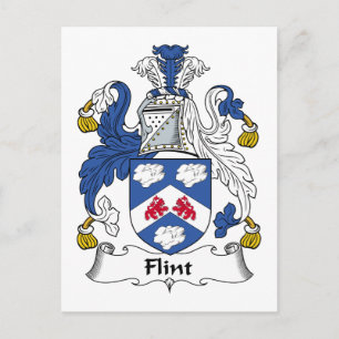 Flint Family Crest Postcard