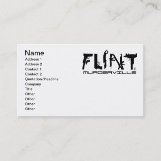 Flint Michigan Murderville Business Cards