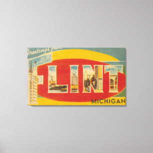 Flint, MichiganLarge Letter ScenesFlint, MI Canvas Print