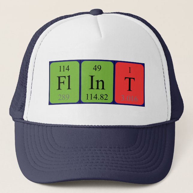 Flint periodic table name hat (Front)
