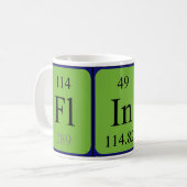 Flint periodic table name mug (Front Left)