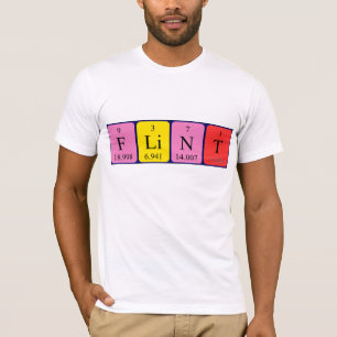 Flint periodic table name shirt