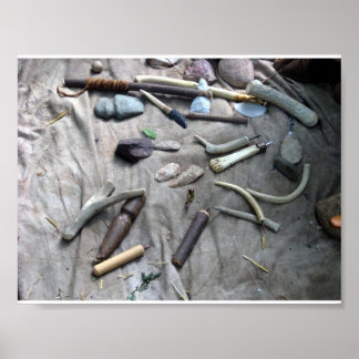 flintknapping tools poster