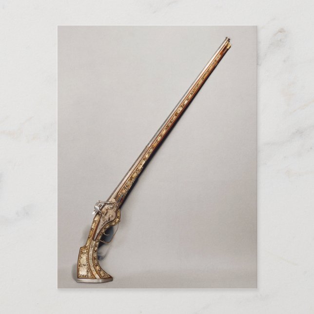 Flintlock rifle postcard (Front)