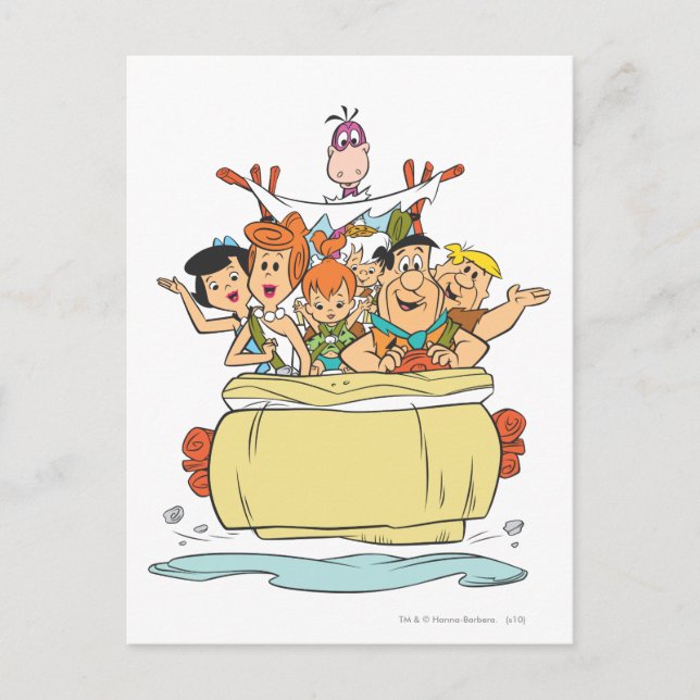 Flintstones Family Roadtrip Postcard (Front)