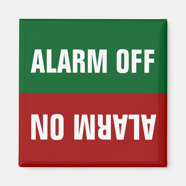 Flip Alarm On Off Green Red Indicator Magnet (Front)