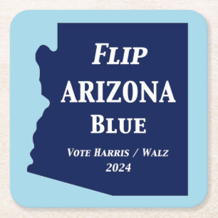 Flip Arizona Blue in 2024 Square Paper Coaster