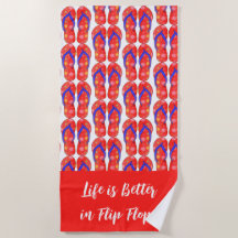Flip Flop Beach Towel
