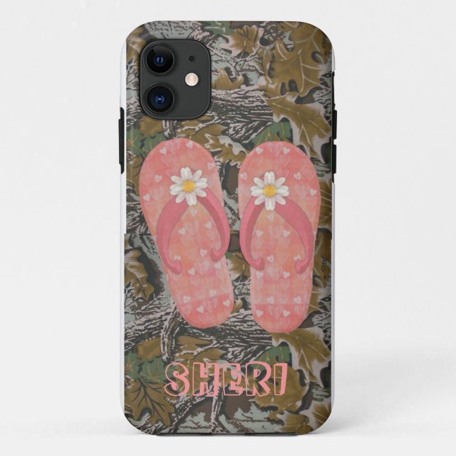 FLIP FLOP CAMO I-PHONE CASE (Back)