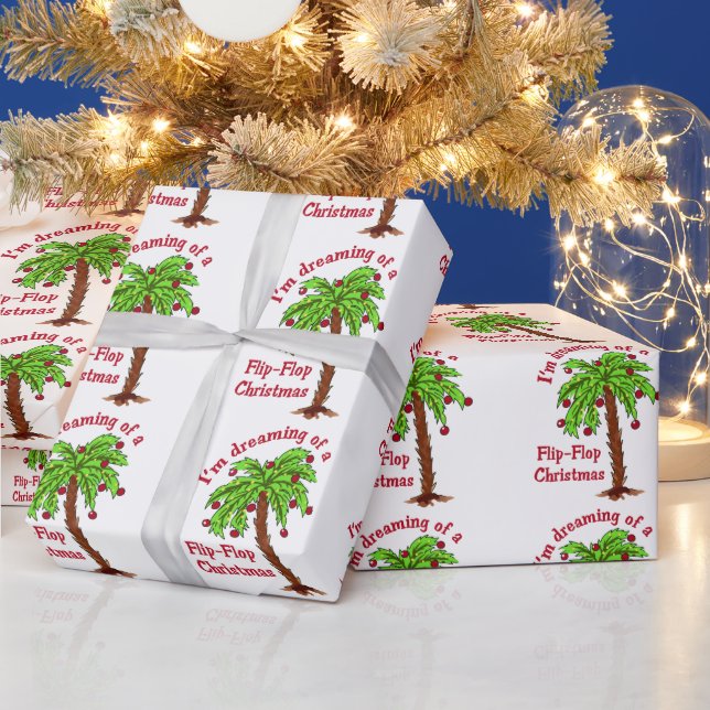 Flip Flop Christmas Wrapping Paper (Holidays)