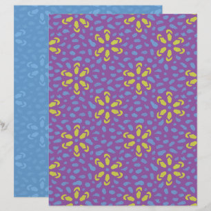 Flip-Flop Flowers Scrapbook Paper